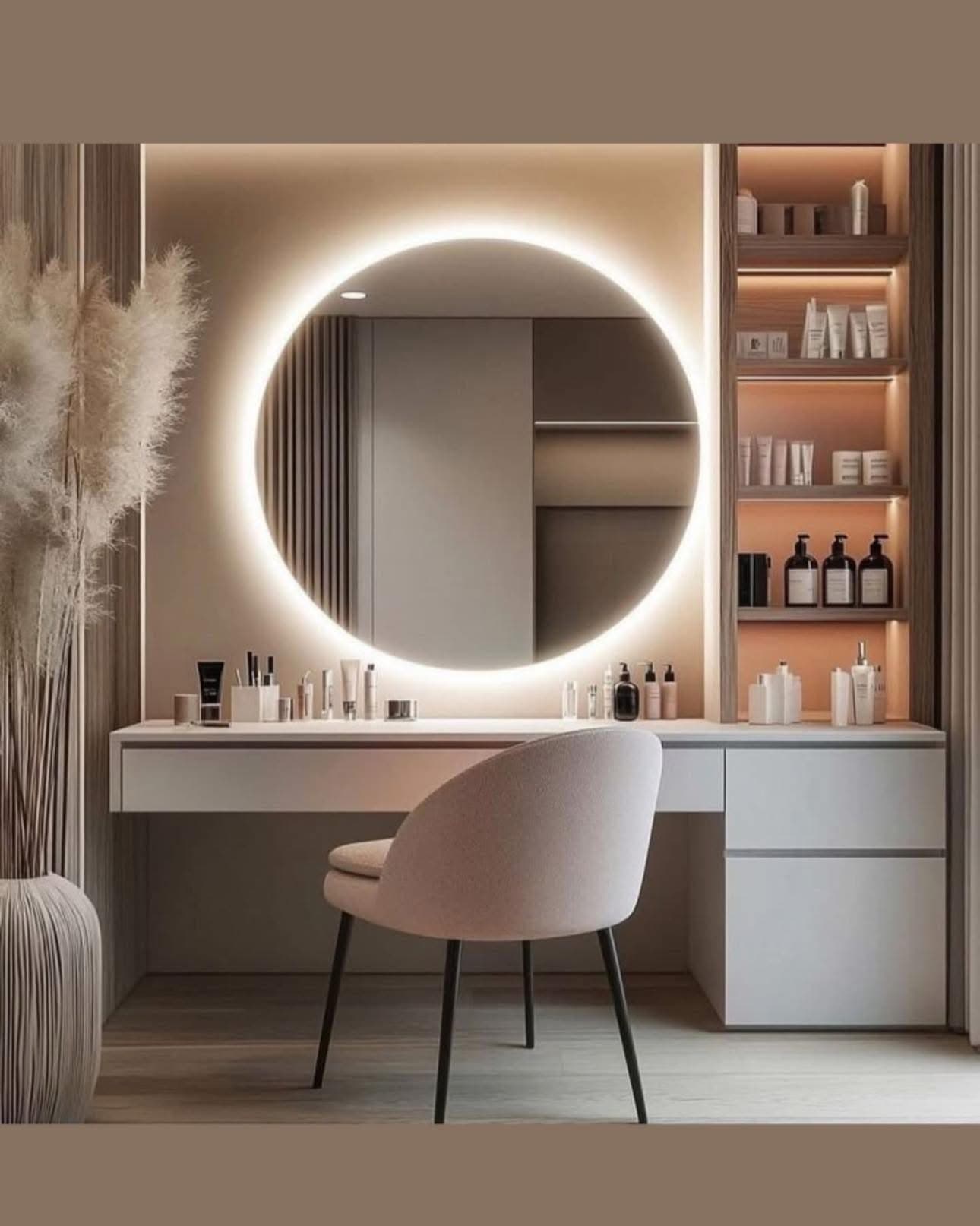 Dressing table with chair